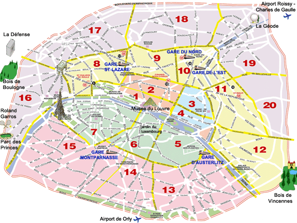 Map Paris