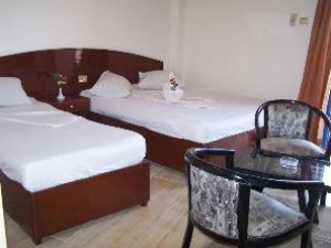 Standard double with panoramic view, balcony, and private facilities (bath and shower)