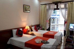 Deluxe double or twin with balcony, and private facilities (bath and shower)