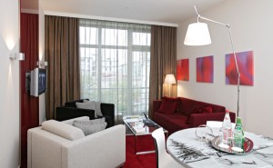 2 person large suite with king bed, and private facilities (bath)