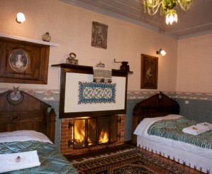 Deluxe double or twin with garden view, french bed, and private facilities (bath)