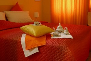 Comfort double with queen bed, and private facilities (shower)