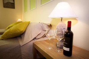 Standard single with garden view, balcony, and private facilities (shower)