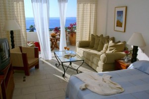 2 person junior suite with panoramic view, balcony, private facilities (bath and shower), and breakfast