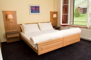 Standard double with private facilities, and breakfast