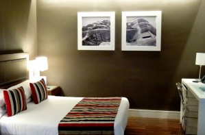 Standard double or twin with patio view, and private facilities (bath)