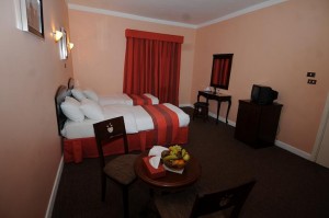 Budget double or twin with panoramic view, french bed, and private facilities (shower)
