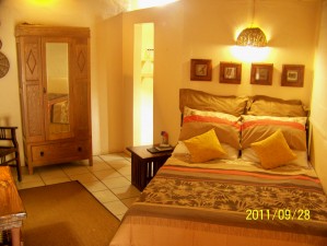 Standard double with garden view, balcony, and private facilities (shower)
