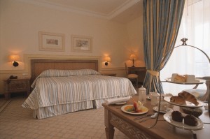 Standard twin with land view, balcony, and private facilities
