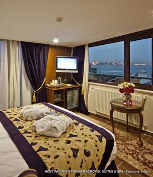 2 person executive 1 room suite and 1 child with panoramic view, balcony, and private facilities (bath and shower)