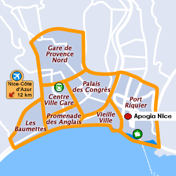 Hotel Apogia Nice - Maps