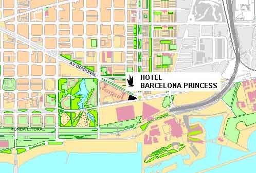 Hotel Barcelona Princess - Maps